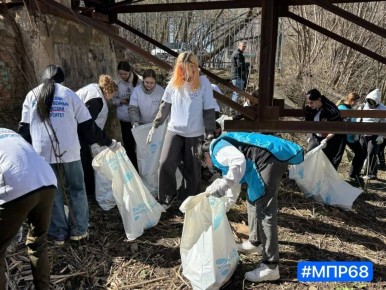 На берегах Студенца в Тамбове провели экологический субботник