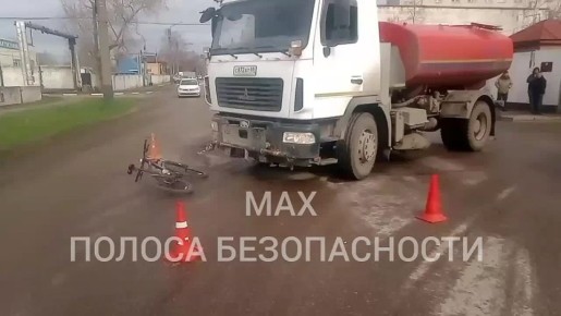 Грузовик сбил велосипедиста в Тамбове