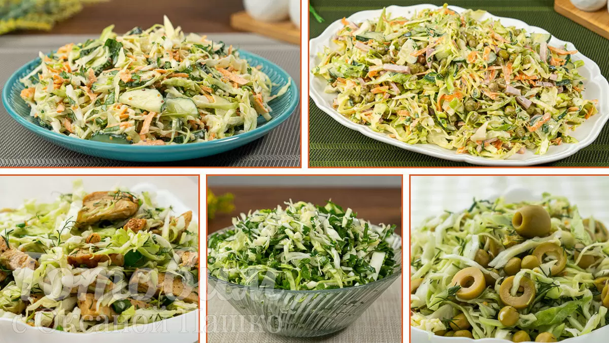 Пять лучших рецептов свежих салатов из молодой капусты для летнего стола