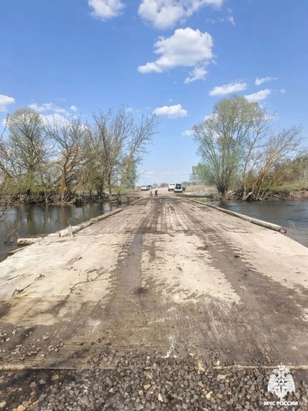 Низководный мост в Мичуринском округе освобожден от воды Низководный мост в Мичуринском округе освобожден от воды