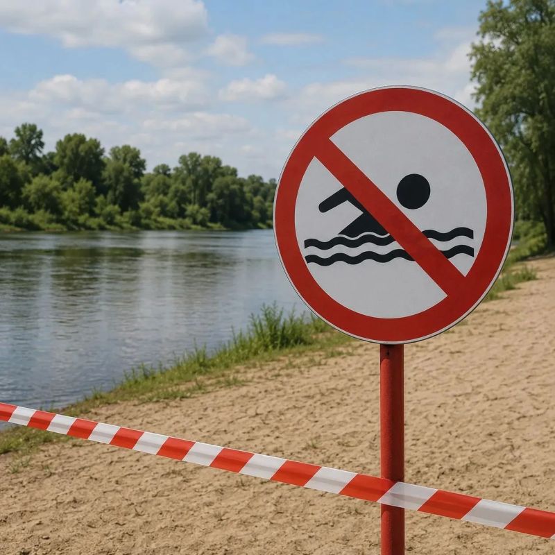 Купание на двух городских пляжах запрещено