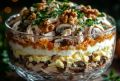 Салат «Курица с грибами и грецкими орехами»: хит любого стола