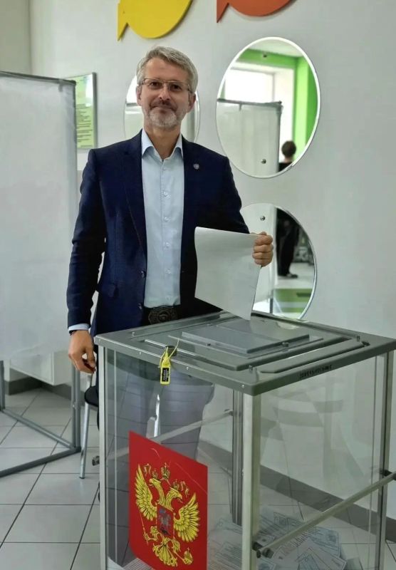Глава Тамбовского округа Александр Орионов проголосовал на выборах депутатов Государственной думы РФ и Тамбовской областной думы