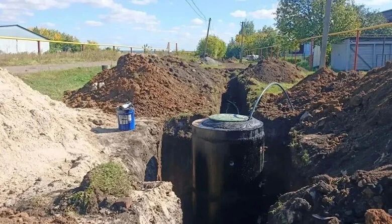 В селе Красивое Тамбовской области обновление системы водоснабжения завершено на 72%