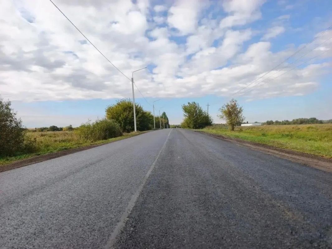 В Лужках завершили ремонт подъездной автомобильной дороги