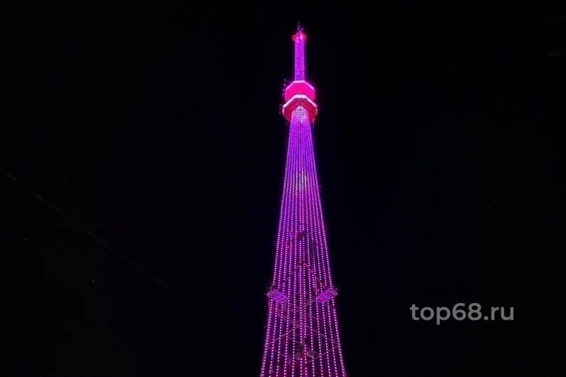 Телебашню в Тамбове подсветят в честь Дня борьбы с тромбозом