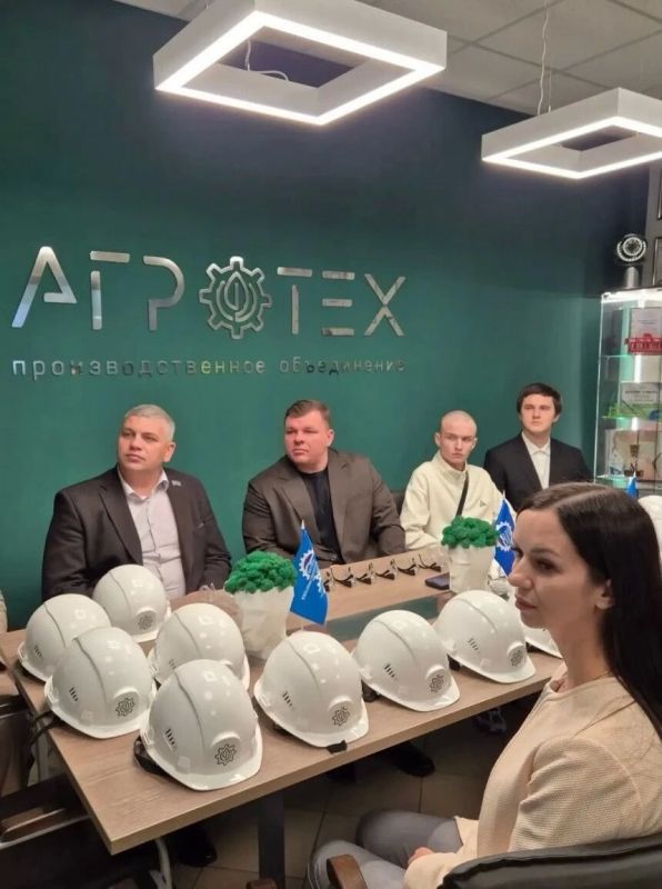 Константин Кутейников с рабочим визитом посетил производство «Агротех» в Тамбове