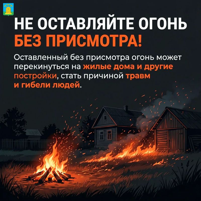 Напоминаем об опасности сжигания сухой травы Напоминаем об опасности сжигания сухой травы