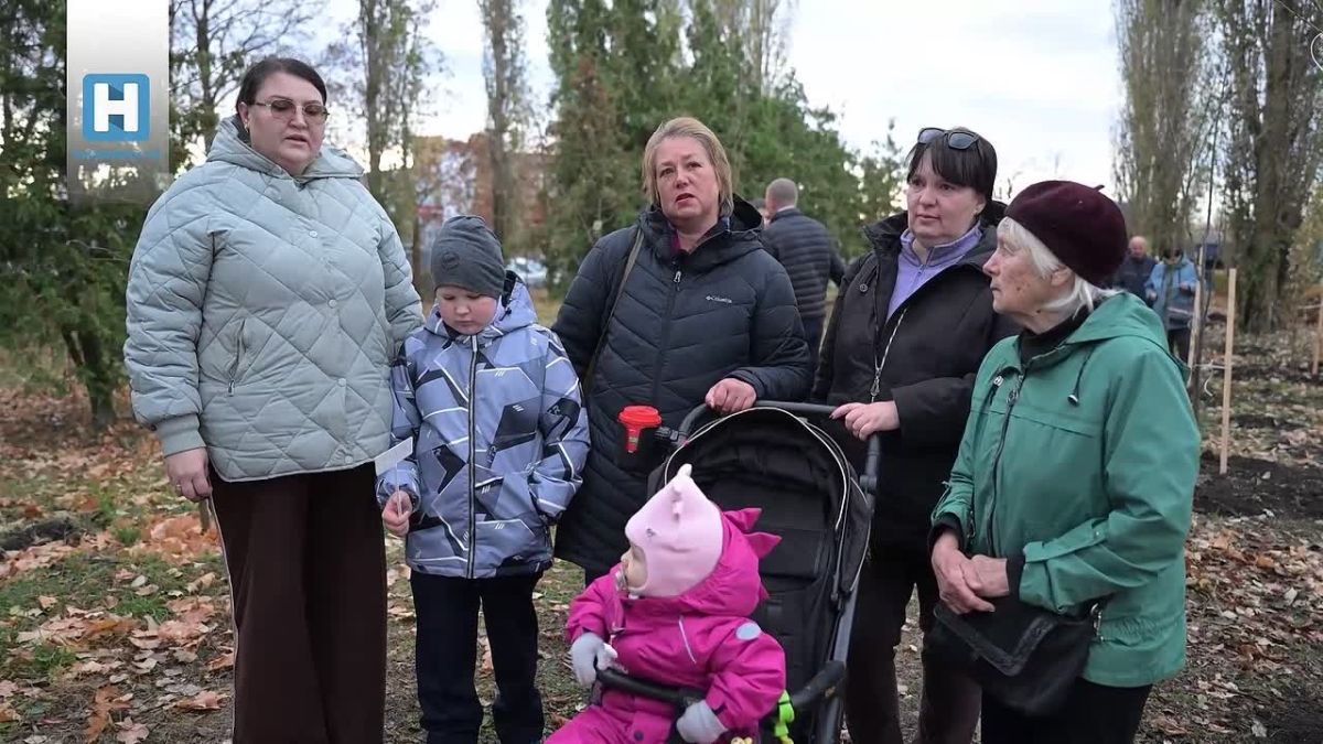 В Тамбове на улице Киквидзе высадили 20 молодых лип в память о погибших участниках СВО