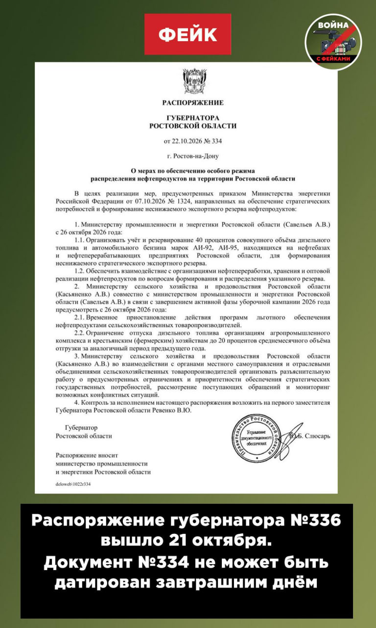 Фейк: В российских регионах ограничивают продажу топлива, а также поставки дизеля аграриям с целью формирования «экспортного резерва»
