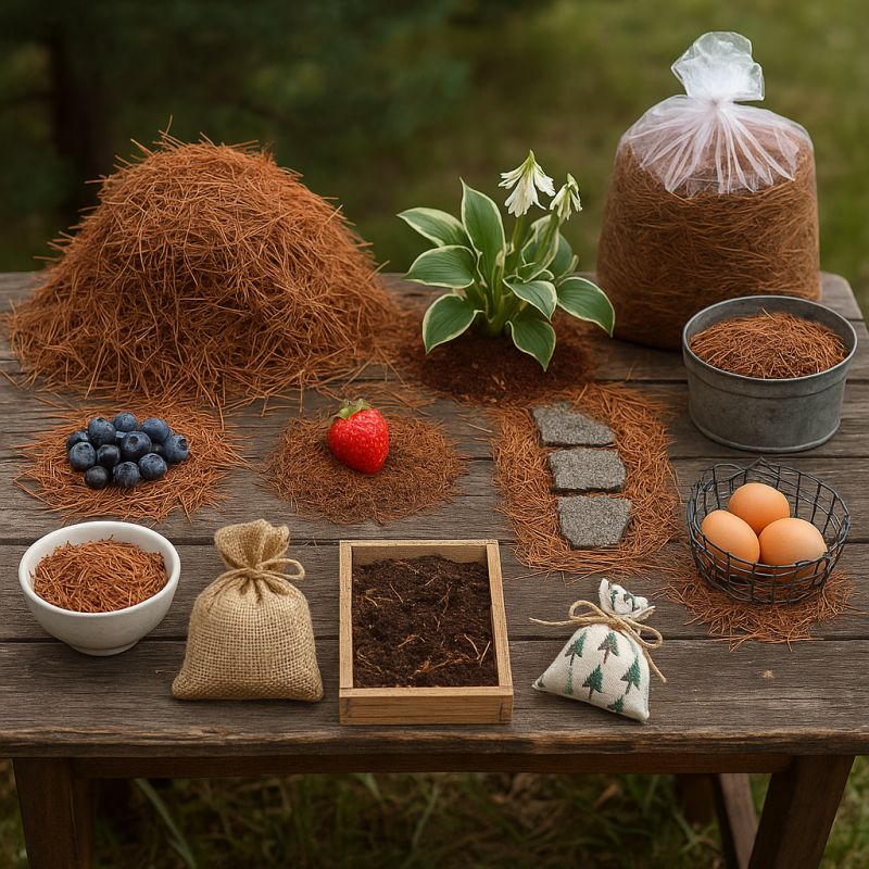 10 интересных способов, как использовать хвойный опад в саду и быту